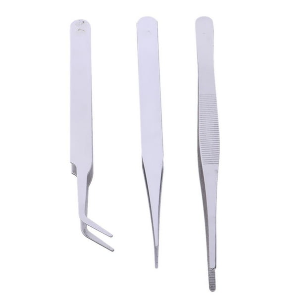 Kit de Herramientas Básicas de 3pcs Pinzas para Ensamblaje de Construcción de Modelos Fabricación de Herramientas