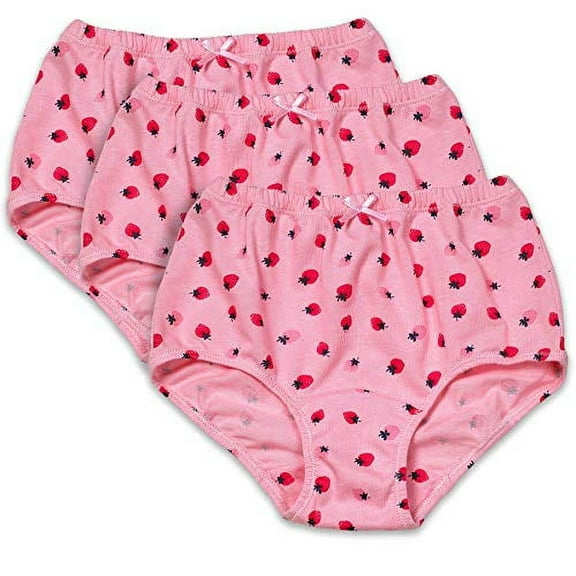 Candyland Girls Underwear, 3 Pack Full Cut Soft Cotton Panties (Little Girls & Big Boys)