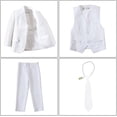 thumbnail image 3 of Lycody Boys' Suits 4 pieces Formal Tuxedo Slim Fit Boys Suit Set for Wedding Outfit Teen Boy Dress Clothes, 3 of 6
