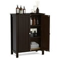 thumbnail image 4 of Topbuy Bathroom Storage Cabinet Floor Storage Freestanding Organizer Cabinet Brown, 4 of 5