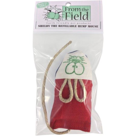 From The Field Cat Toy Shelby The Refillable Hemp Mouse Filled With Catnip