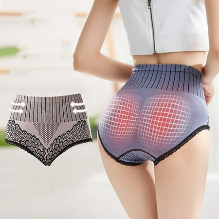 

Qipei Briefs High Waist Butt Lifter Polyester Graphene Panties for Women