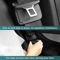 thumbnail image 7 of Moonsky 2-Pack Car Seat Belt Adjuster, Ergonomic Shoulder Neck Protector Clip for Comfortable Driving, Universal Fit Black One Size, 7 of 7