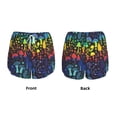 thumbnail image 5 of Lsque Magical Mushrooms and Flowers Printed Women's Running Shorts with Liner Pockets,Elastic Quick Dry Workout Athletic Gym Yoga Shorts,Womens High Waist Shorts-Medium, 5 of 9
