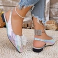 thumbnail image 5 of Miluxas Sequin Flats for Women Pointed Toe Wedding Shoes Work Casual Slip-On Dress Shoes Women Comfortable Dressy Flat White 9(42), 5 of 9