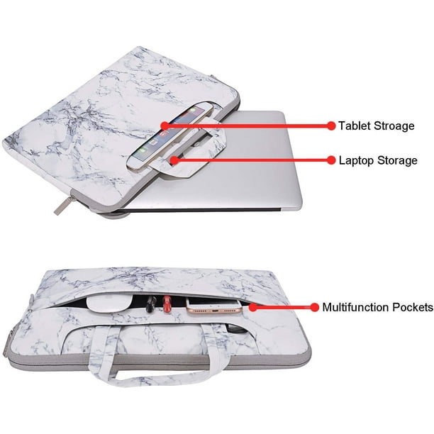 MOSISO Funda para portatil compatible con MacBook Pro de 13 a 13 3 pulgadas MacBook Air ordenador portatil maletin de transporte con patrones de marmol de lona color blanco Zhivalor LL 2218 Walmart en...