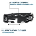 thumbnail image 4 of Carroll Shelby Pet Collar, Dog Collar Plastic Buckle, Carroll Shelby CS Shelby Racing Logo Block Black White, 9.5 to 13 Inches 1.0 Inch Wide, 4 of 8