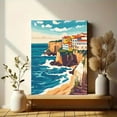 thumbnail image 6 of Coastal Town Canvas Wall Art Print，Perfect for Living Room，Bedroom，Bathroom，Office，and Hotel Decoration., 6 of 8