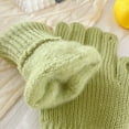 thumbnail image 3 of Women Winter Gloves 1 Pair Color Elastic Thickened Soft Plush Warm Windproof, 3 of 5