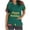Green, variant on JINGWANGYHBD Womens Nurse Uniforms Printed Christmas Scrub Tops Stretchy Loose Shirts with 2 Pockets V-neck Lightweight Uniform Top Trendy Casual Shirt