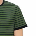 thumbnail image 6 of Momasggi Striped T Shirts for Men Henley Shirt Summer Short Sleeve Button Crew Neck Tshirts Dressy Casual Business Work Tops Army Green 3XL, 6 of 7