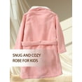 thumbnail image 4 of FEOYA Kid Towel Bathrobe Children Robes Boys Soft Robes Girls Sleepwear Robes Unisex Fleece Bathrobe Pajamas nightgown for Spa Home Hotel Vacation 6-7 Years, 4 of 6