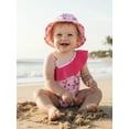 thumbnail image 4 of BemeyourBBs Toddler Baby Girls Swimsuit with Hat 2 Pcs Set Cherry Bow Strawberry Print Ruffled Trim Spaghetti Strap Sleeveless Swimwear, 4 of 9