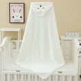 thumbnail image 6 of FLMEI Baby Boys Girls Hooded Towels Coral Fleece Baby Bath Towels Soft Absorbent Bath Blanket for Newborn Toddler Infant, 6 of 6