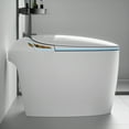 thumbnail image 3 of Unique Smart Toilet with Bidet Built In, Intelligent One Piece Toilet For Modern Bathroom, Auto Open/Close Seat, Foot Sensor, LED Display,Night Light, Warm Water & Dryer,White, 3 of 6