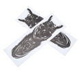 thumbnail image 4 of 2 pegatinas universales de papel para amortiguadores de motocicleta, pegatinas de modificación de gran adherencia, calavera y lobo, 4 of 14