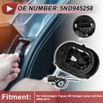 thumbnail image 2 of Conector de Cableado de Lámpara Trasera Izquierda Unique Bargains para vehículos Volkswagen Tiguan 5N con lámpara halógena de 2008 a 2012 No.5ND945257, 2 of 7