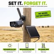 TACTACAM Defend Cellular Security Camera Bundle Solar Panel + Rechargeable Battery + 32GB SD Card 4G LTE No WiFi Needed Wireless Outdoor Camera for Remote Property, Cabin, Ranch, Job Site