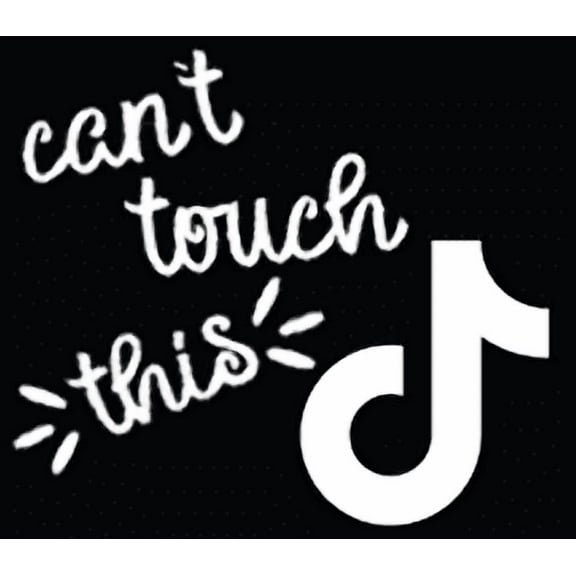 TikTok Logo Vinyl Decal - 6 Inch White Funny Cute Sticker for Truck, Car, Tumbler, Cup, Laptop, Decor, Locker, Table, Window