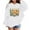 White, variant on WOYY Toddler Girls 2026 New Year Hoodie Letter Print Kids Hooded Sweatshirt, Sizes 2-3T