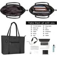 thumbnail image 4 of MOSISO USB Charging Port 15-16'' Laptop Tote Bag, Black, 4 of 6