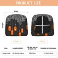 thumbnail image 3 of Halloween Spider Web Hanging Pumpkins Seat Covers for Dining Room Chairs Set Of 6,Stretch Printed Washable Chair Seat Cover with Elastic Ties and Button,Removable Waterproof Couch Cushion Covers, 3 of 6
