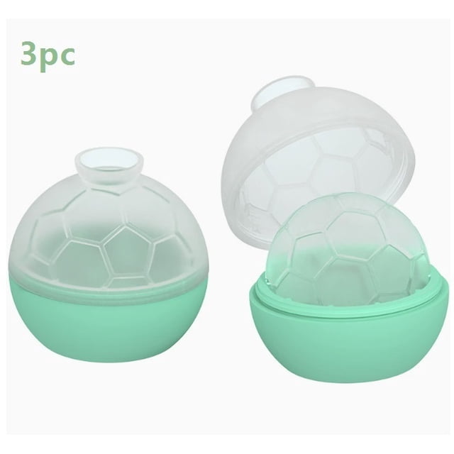 3 piezas de bolas de hielo de silicona con tapa, molde esférico for cubitos de hielo, bandeja for hielo, molde for hielo