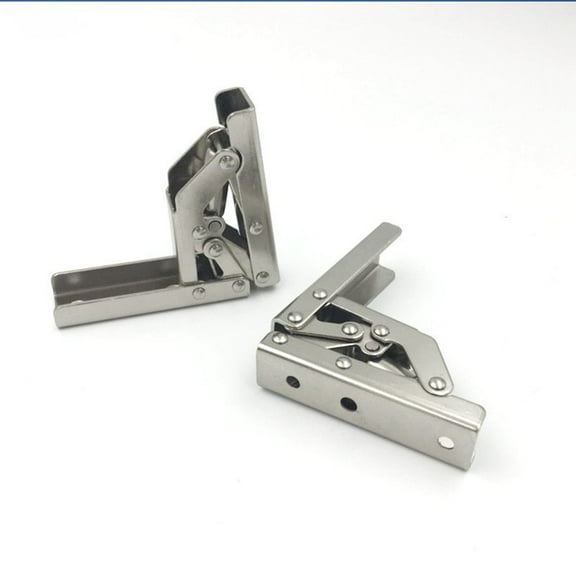 GUIYONG 2pcs Stainless Steel 90 Degree Hinges Easy To Install Flip Board Hinge Silent Folding Support For Cabinet Doors Drop Leaf Hinges For Kitchen Cabinets