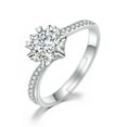 thumbnail image 2 of Fiudx Anillo de Seis Garras, Elegante Diseño Floral Bañado En Plata, Accesorio de Moda de Exquisita Artesanía, Perfecto para Bodas, Aniversarios y Cumpleaños, Ideal Como Regalo para Mujeres., 2 of 6