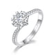thumbnail image 2 of Anillos para mujer, regalos para mujer, nuevo anillo de flor con personalidad de diamante de seis garras para mujer, 2 of 5