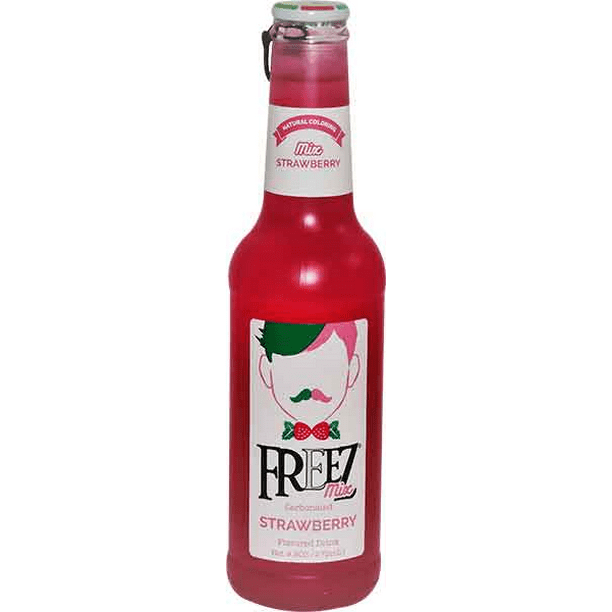 Freez Mix Strawberry Carbonated Soda, 24Pack Case 9.3 fl. oz. (275ml