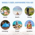 thumbnail image 3 of Large Sand Free Beach Blanket Waterproof Outdoors Camping Mat Portable Picnic Travel Rug, 3 of 8