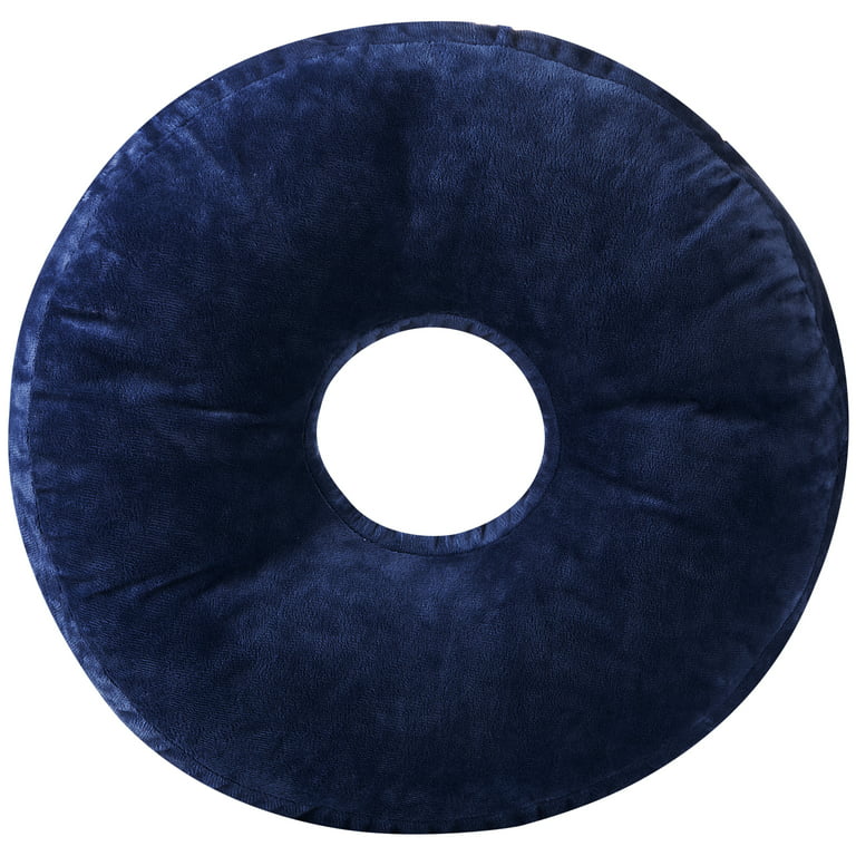 Cheer Collection Round Donut Pillow - Super Soft Microplush Doughnut Pillow  and Comfy Seat Cushion for Kids