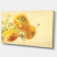 thumbnail image 2 of Bouquet de Fleurs Ranunculus Jaunes - Impression sur Toile Florale, 2 of 3