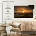 thumbnail image 5 of Elephant Stock Saltum Beach Sunset Wall Art - Horizontal Canvas Wall Art - Living Room Wall Decor - Beach Canvas - Orange And Green Decor - 12" x 8", 5 of 8