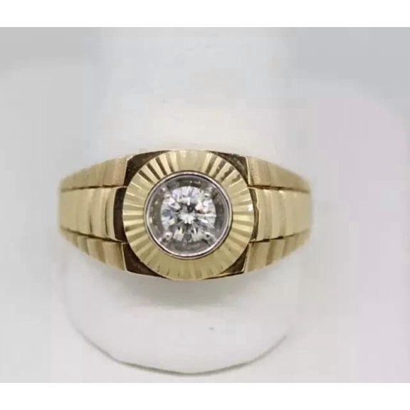 OM Jewels 2Ct Lab Created Ruby Round Cut Women Flower Wedding Ring 14K Rose Gold Plated