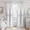 Greyish White, variant on Pink Ruffle Blackout Curtains 84 Inches Long for Girls Bedroom, Bow Coquette Shabby Chic Drapes for Nursery/Living Room/Dorm, Double Layer Curtains, 2 Panels, 52" W x 84" L, Blush Pink
