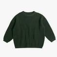 thumbnail image 2 of SBYOJLPB Baby Sweater Personalized Embroidery Knitwear Children’s Casual Autumn Winter Warm Sweater Kids’ Comfortable Long Sleeve Pullover Clothes Army Green, 2 of 6