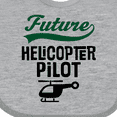 thumbnail image 4 of Inktastic Future Helicopter Pilot Boys or Girls Baby Bib, 4 of 4