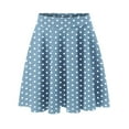 thumbnail image 1 of Minifalda clásica con cintura elástica para mujer: falda elegante y casual de corte A, 95 % poliéster, tallas reales, para todas las estaciones - S-XXL, 1 of 6