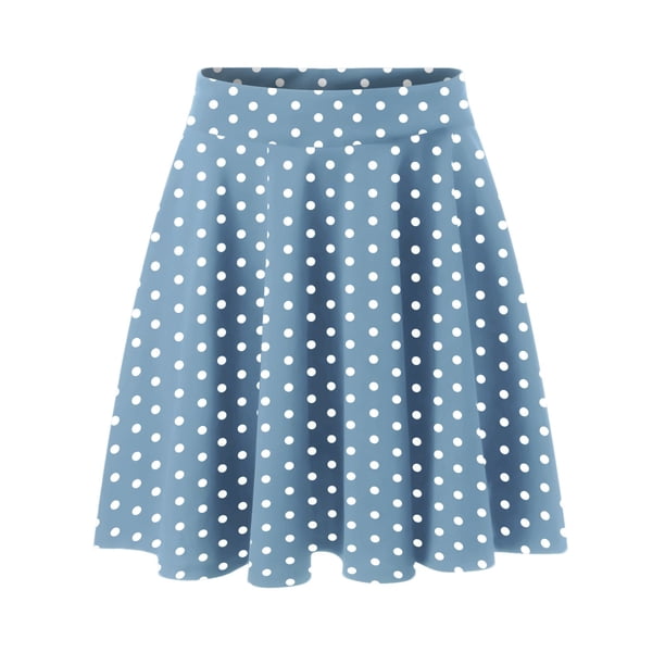 Minifalda clásica con cintura elástica para mujer: falda elegante y casual de corte A, 95 % poliéster, tallas reales, para todas las estaciones - S-XXL