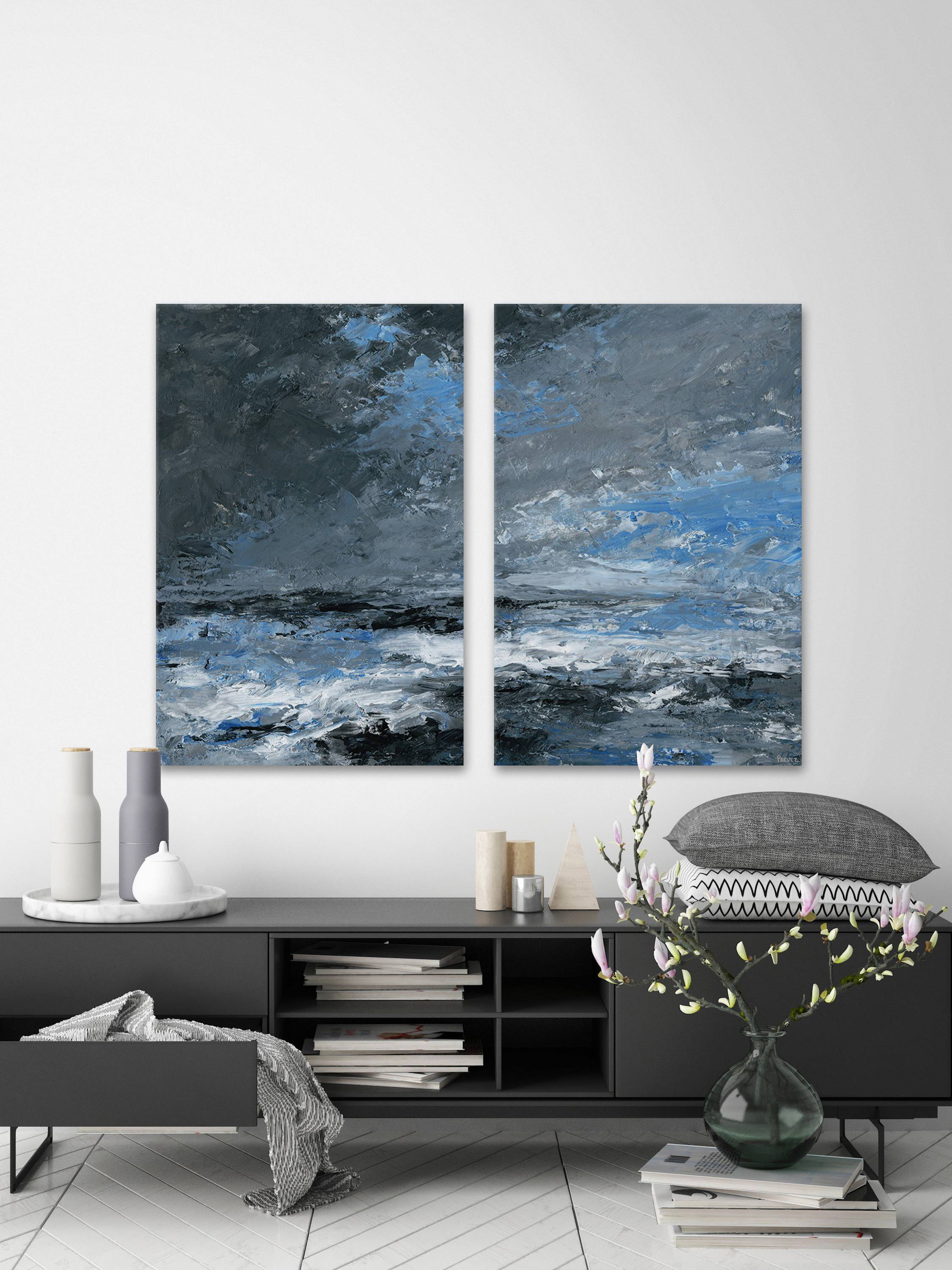 Dark Clouds Diptych