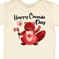 thumbnail image 4 of Inktastic Happy Canada Day Cute Red Beaver with Canadian Flag Boys or Girls Baby Bodysuit, 4 of 5