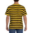 thumbnail image 3 of Bixox Men's Bee Stripe Printed Short Sleeve Skinny Athletic T-Shirt, 3 of 6