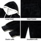 thumbnail image 4 of Sudadera con capucha portátil para mujeres adultas, color negro carbón, 4 of 6
