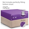 thumbnail image 3 of Sábana bajera ajustable CGK Unlimited, tamaño king, color morado, 3 of 6