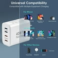 thumbnail image 7 of 40W USB C Charger Block with 6FT USB C to C Cable, 4 USB C Port PD&QC Wall Charger Block Fast Charging Cube Compatible with iPhone 16 15 Galaxy S25 S24 Ultra, Watch, Tablet, 7 of 7