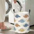 thumbnail image 7 of DouZhe Waterproof Collapsible Large Laundry Baskets, Cute Cartoon Dinosaur Prints Circular Hamper with Handles, 7 of 7