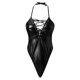 thumbnail image 3 of NECHOLOGY Ropa Interior Mujer Adulto Lencería Mujer Erótica Para Sexo Con Liguero Traje de baño sin mangas de piel de charol brillante con aspecto mojado para mujer Negro Grande, 3 of 7