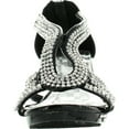 thumbnail image 3 of Forever Glamour-36K Little Girls Rhinestone Heel Platform Pageant Dress Sandals, 3 of 4